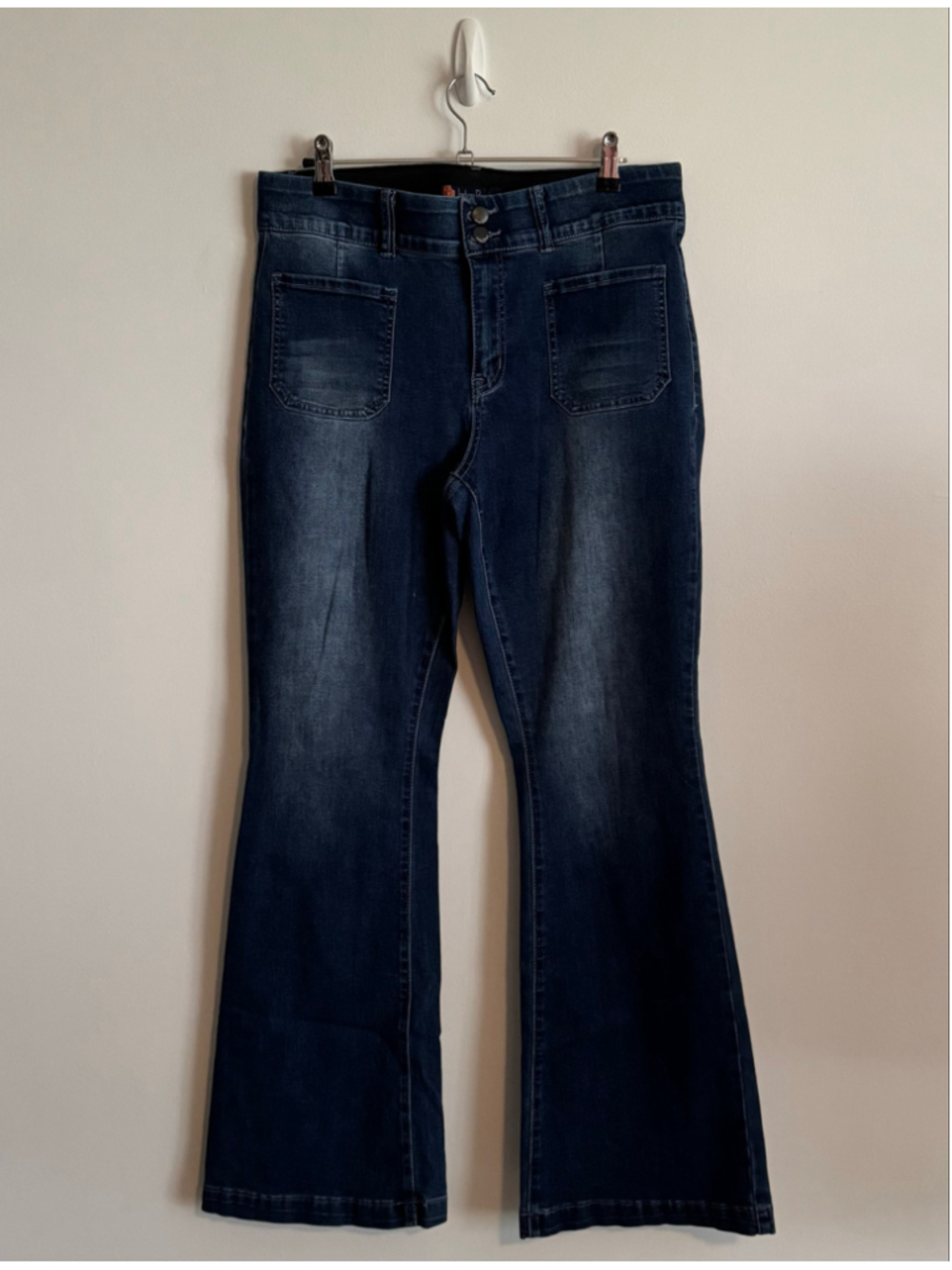 Women's Indigo Poppy Blue Flare & Wide Leg Jeans Size 12